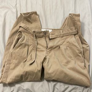Hollister Khaki High Rise Balloon Pants